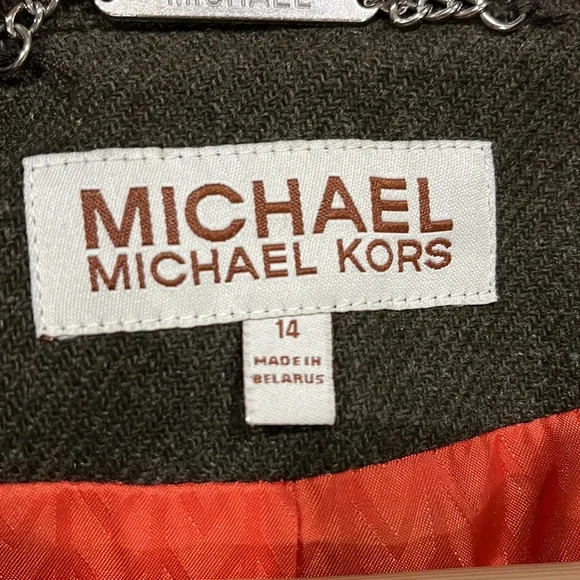 Women’s long wool coat by Michael Kors sz 14 - Picture 7 of 7